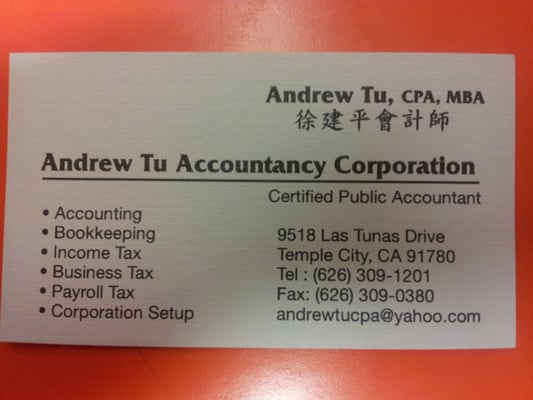 Photos of Andrew Tu Accountancy Corp, CPA Arcadia, CA