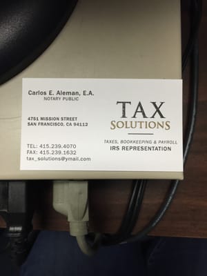 Photos of Tax Solutions San Francisco, CA