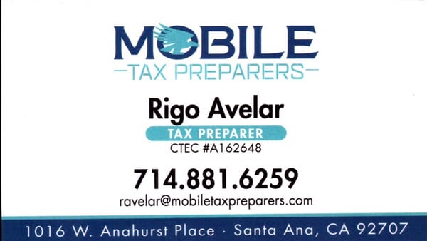 Photos of Mobile Tax Preparers Santa Ana, CA