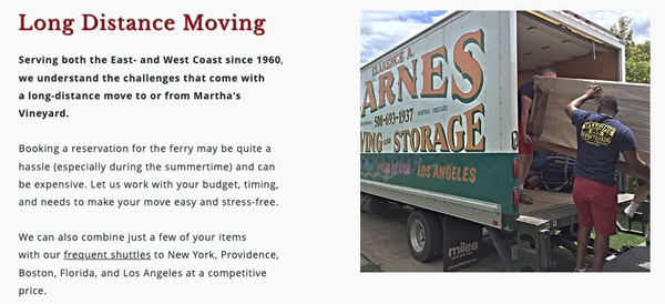 Photos of Barnes Moving and Storage Bourne, MA