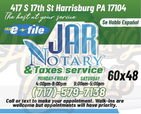 Photos of JAR Taxes and Notary Services Harrisburg, PA